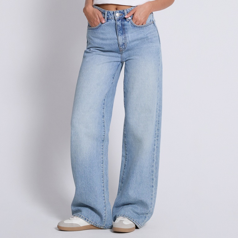 High waist wide jeans "Boulevard" Light used